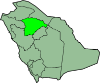 خريطة السعودية موضح عليها منطقة حائل