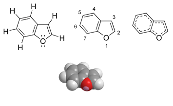 Chemical structure of benzofuran