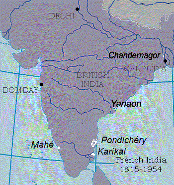 الهند الفرنسية بعد 1815