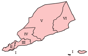 خريطة محافظات اليمن الجنوبي