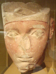 One of the few surviving three-dimensional representations of Amenhotep I contemporary to his reign, now in the متحف الفنون الجميلة, ببوسطن.