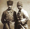 الجنرالات مصطفى كمال وعصمت إنونو قبل معركة Dumlupınar, أغسطس 1922