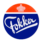 Logo of Fokker company.
