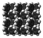 Stack of benzene ball-and-stick model