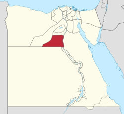 موقع محافظة المنيا علي الخريطة