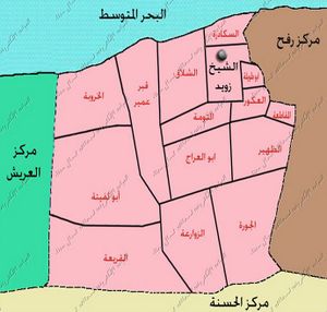 خريطة مركز الشيخ زويد.