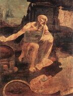 Leonardo da Vinci Saint Jerome in the Wilderness Pinacoteca Vaticana