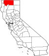 State map highlighting Siskiyou County