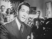 Perry Como as Nicky Ricci performing "Here Comes Heaven Again" in 1946 Doll Face