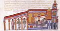 The murder of Romanos III in his bath (Fol. 206v top)
