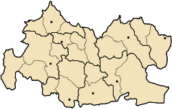خريطة الدوائر الثمانية في تسمسيلت