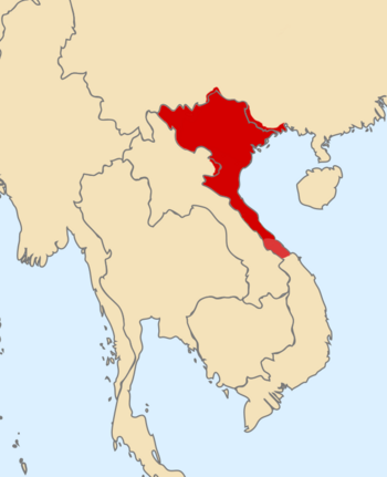 Map of the Trần dynasty