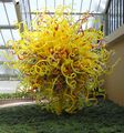 A glass sculpture by Dale Chihuly, "The Sun" at the "Gardens of Glass" exhibition in Kew Gardens, London