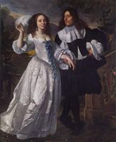 Porträt eines Patrizierpaares, 1661.