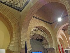 Horseshoe arches inside prayer room