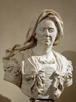 Portrait of Marie Serre, mother of Hyacinthe Rigaud. Marble, 1706