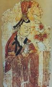 إمرأة أويغورية من جداريات بزقليك.