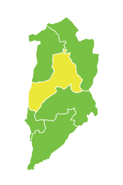 موقع ناحية مركز القنيطرة في محافظة القنيطرة.