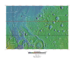 Topographical map of Oxia Palus quadrangle