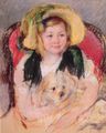 Sara With Her Dog in an Armchair (1901)