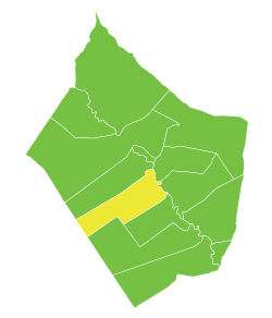 موقع ناحية مركز الميادين في محافظة دير الزور.