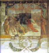 The death of Titus Tatius in Laurentium