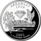 أركنساس quarter dollar coin