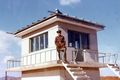 A Korean People's Army watchtower in the Joint Security Area in March 1976.