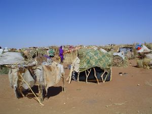 Camp of IDPs near Nyala resulting from the Darfur conflict
