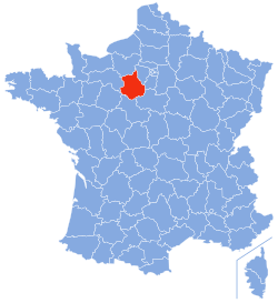 Location of Eure-et-Loir in France