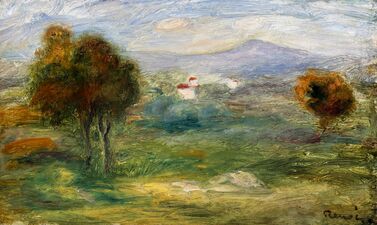 Landscape near Cros-de-Cagnes, Pierre-Auguste Renoir