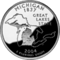 عملة ربع دولار Michigan