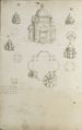 Folio 93v. Designs for a centrally planned church