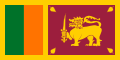Flag of Sri Lanka (1950). The orange band represents the Sri Lankan Tamils, one of the three main ethnic groups in the country.