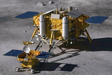 Rendering of lander and rover