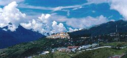 A view of Tawang Monastery in the Tawang town, Arunachal Pradesh, India