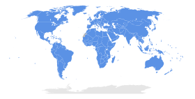 خريطة الدول أعضاء الأمم المتحدة لاحظ أن الخريطة لا تمثل وجهة نظر أعضاء الأمم المتحدة بالوضع القانوني لأي بلد.[1]