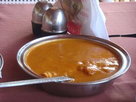 Goan prawn curry, a popular dish throughout the state