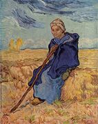 The Shepherdess (after Millet), Vincent Willem van Gogh, 1899