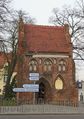 Police, Poland, a gothic chapel (15th century) in The Old Town of Police, a town in Pomerania