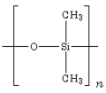 Chemical structure of polydimethylsiloxane (PDMS).