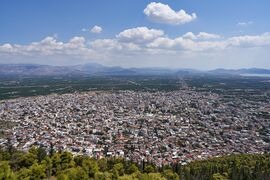 View of Argos, seen from the Larisa castle