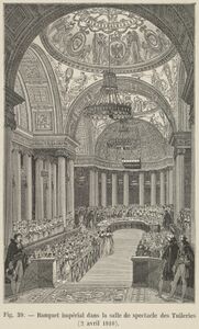 A banquet in the Salle de Spectacle of Tuileries (1810)