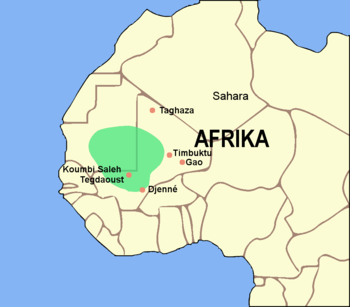أقصى اتساع بلغته مملكة غانا