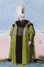 ابني السلطانة كوسم الذين حكما الدولة العثمانية. على اليمين: السلطان مراد الرابع (1612م – 1640م) على اليسار: السلطان إبراهيم الأول (1615م – 1648م).