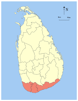 الموقع في سريلانكا