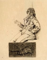Mam'zelle Gavroche and Erotic Poetry (1879) heliogravure (24 x 18 cm) Michael C. Carlos Museum, Emory University, Atlanta