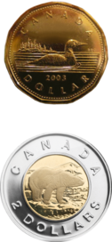 Canadian 1 and 2 dollar coins.png