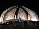 Islamabad - Pakistan Monument by Night.JPG