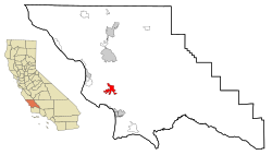Location in San Luis Obispo County and the state of California